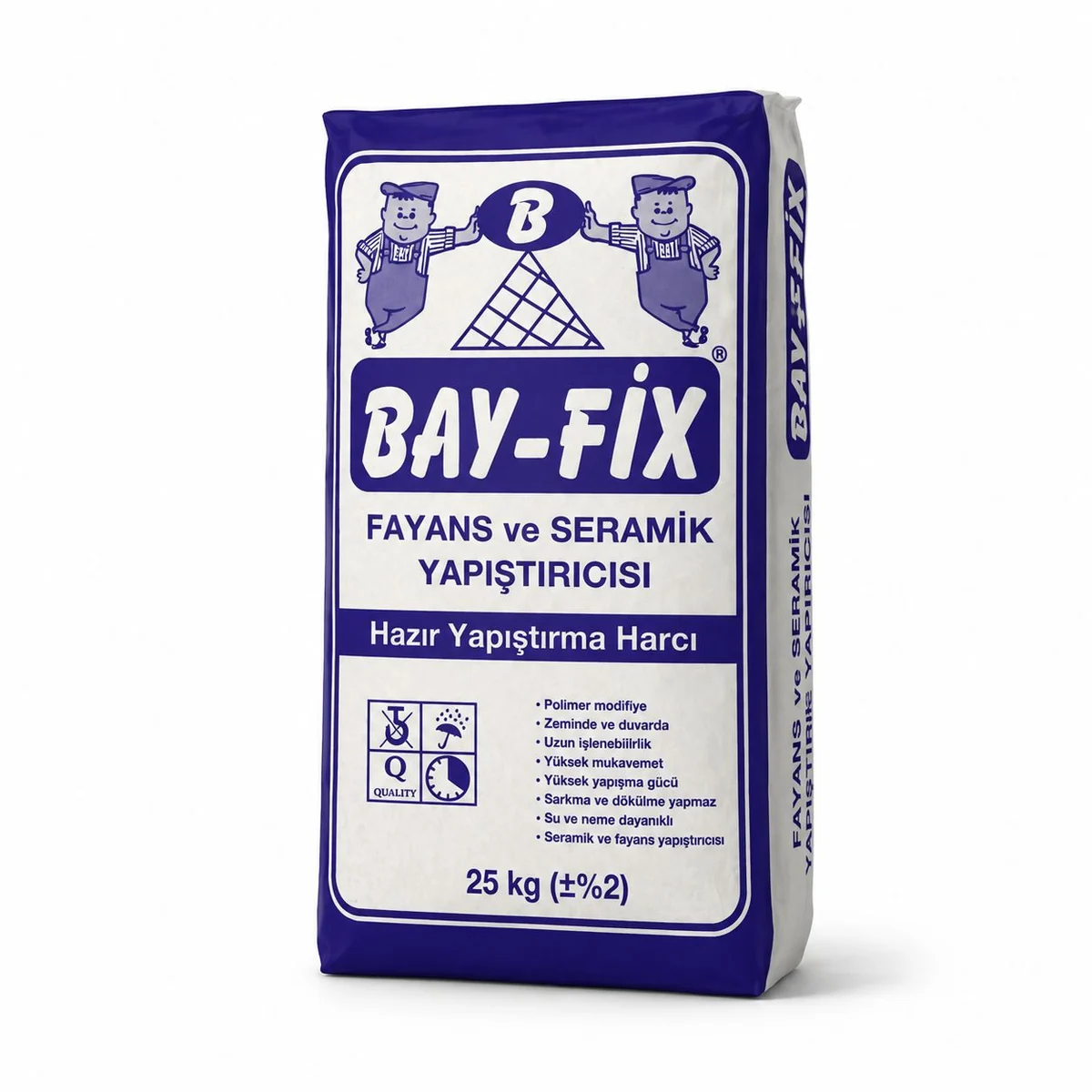 Bay-Fix Fayans ve Seramik Yapıştırıcısı 25 kg ürün ambalajı