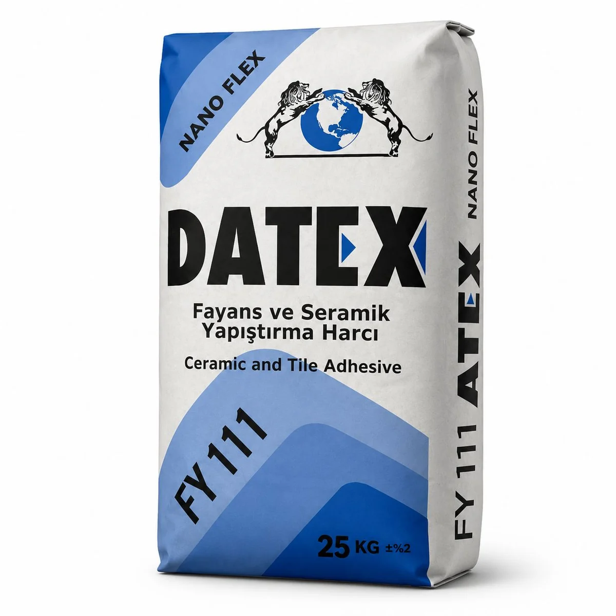 Datex FY111 Fayans ve Seramik Yapıştırma Harcı - Mavi Ambalaj 25 kg ürün ambalajı