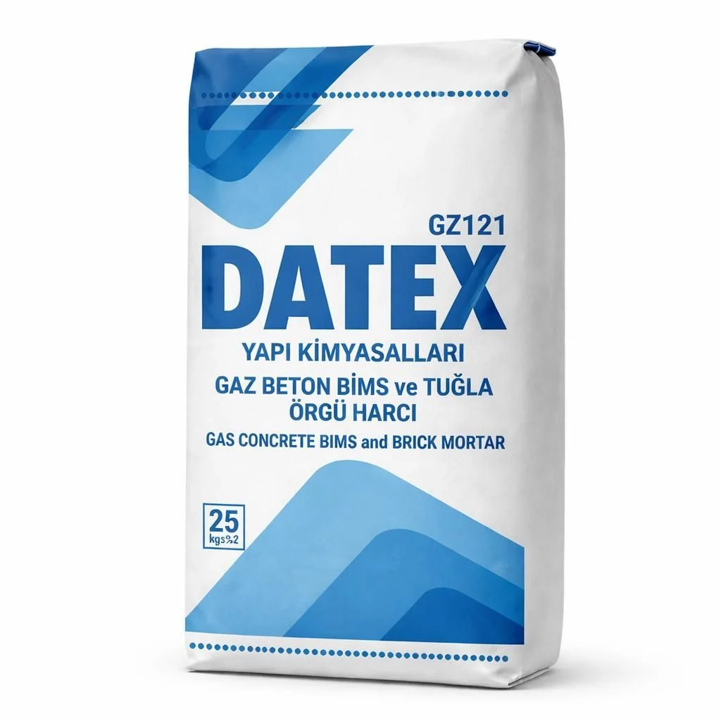 Datex GZ121 Gaz Beton, Bims ve Tuğla Örgü Harcı 25 kg ürün ambalajı